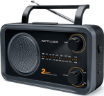 Muse | 2-bands portable radio | M-06DS | AUX in | Grey