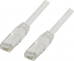 DELTACO | Cat 6 | U/UTP | Low smoke/halogen | Patch round (standard) | Vit | 30m