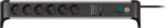 Brennenstuhl 1391020600 - 3 m - 6 AC-Outputs - Indoor - angled - IP20 - Schwarz - Silber