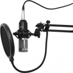 Media-Tech Condenser Microphone, studio with a set of accessories STUDIO AND STREAMING MICROPHONE MT397S (Silver)