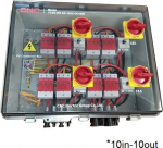 CNC PV Combiner Box, DC 10in-10out, IP66