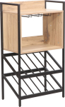 Wine rack HANNES 51x30xH90cm, rustic melamine