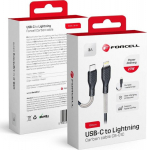Kabel USB ForCell USB-C - Lightning 1 m Czarny