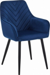 Leobert NANA chair - velvet garnet / black legs x 1