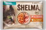 wiejska zagroda SHELMA pouches for kittens. Z turkey and salmon 4x85g