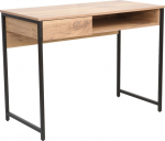 Desk DIMITRA 100x50xH76cm, rustic/black