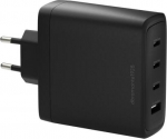 D. Bramante dbramante1928 recharge - power adapter - 140 Watt - 4 output contacts (3 x USB-C, USB) - svart