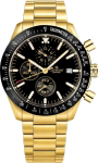 Giewont Chronograph Sapphire Men's Watch / gold/black