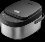 Philips Mini rice cooker | HD3093/80 3000 series | 600 W | 0.85 L | Number of programs 8 | Black/Stainless Steel