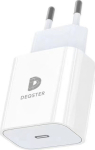 DEQSTER 20W CHARGER LADEGERAET, USB-C GS-GEPRUEFT EU-STECKER WEI