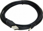 Kabel USB Gembird USB-A - mini Jack 3.5 mm 1.8 m Czarny (CC-USB-AMP35-6)