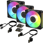 Arctic Cooling Arctic BioniX P12 A-RGB 3-pack Sort 120 mm