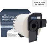 MediaRange Etiketten Brother DK-11209 29x62mm 800St. sw/ws
