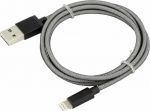 Cable USB Ansmann USB-A - Lightning 1 m Szary (1700-0045)