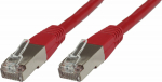 MicroConnect S/FTP CAT6 0.15m Red LSZH, PiMF (Pairs in metal foil)