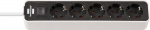 Brennenstuhl Steckdosenl. Ecolor 5-x wei&szlig;/black switch