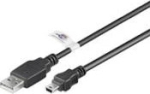 Wentronic goobay USB 2.0 USB-kabel 1.8m Sort