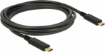 DELOCK Kabel USB 3.1 Gen1 C > C E-Marker 3A 2.0m schwarz
