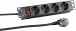 EFB Elektronik EFB-Elektronik - Steckdosenleiste (Rack - mountable) - Eingabe, Eingang power CEE 7/7 - output terminals: 4 (power CEE 7/3)