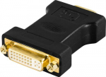 DELTACO Adapter | DVI-I - VGA | Max | Svart
