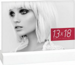 ZEP Dresda White 13x18 Acrylic w. wooden Base AQ657W