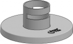 Ergonomic Solutions Pipe with flange cover