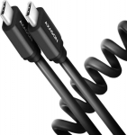 CABLE USB-C TO USB-C 0.6M 60W/TWISTER BLK BUCM-CM10TB AXAGON