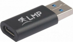 Adapter USB LMP USB-A - USB-C Czarny (LMP-USBC-USB-FM-B)