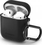 Spigen Protective case Silicone Fit for AirPods 1/2 czarne