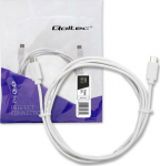 Cable USB Qoltec USB-C - USB-C 1.4 m White (52344)