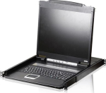 ATE ATEN CL1000N - KVM-Console - PS/2, USB - Swiss - 48.3 cm (19") - Rack - mountable - 1280 x 1024 @ 75 Hz - 250 cd/m&sup2; - 1000:1 - 5 ms - 1U (CL1000N CH)