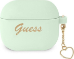 Guess GUA3LSCHSN AirPods 3 cover Silicone Charm Heart Collection / green