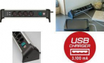 Brennenstuhl 1391040410 - 1.8 m - Indoor - angled - IP20 - Schwarz - Silber - 4 AC-Outputs