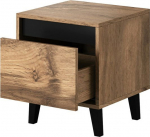 Cama MEBLE NORD bedside table 2 pcs. 40x38x45 cm oak wotan/anthracite