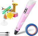 Fusion Accessories 3D printing pen for creating figures from PLA / ABS Pink FUS3DPENPI