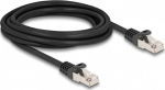 DELOCK Kabel RJ50 Stecker zu RJ50 Stecker S/FTP 3 m schwarz