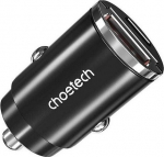 Charger CHOETECH USB-C, USB-A: 12-24V, 30W, QC3.0+ PD3.0