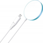 Magnetic Wireless Charger CHOETECH, 15W, iPhone 14, blue