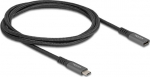DELOCK USB 10 Gbps Verl&auml;ngerungskabel USB Type-C St > Bu 1m