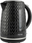 Petra PT3864BLKVDEEU10 Chevron Jug Kettle black