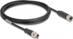 Delock Netzwerkkabel - 8 pin M12-X (M) zu 8 pin M12-X (W)
