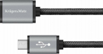 Kabel USB Kruger&Matz USB-A - microUSB 0.2 m Silver (KM0333)