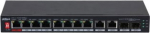 Dahua Europe 10-Port Unmanaged Desktop Gigabit Switch with 8-Port PoE