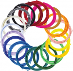 3Doodler Filament FLOW 20 PLA 20 Farben Nachf&uuml;llpack Polylactic acid (PLA) Black, Blue, Dark Green, Dark pink, Gold, Green, Lilac, Navy, Orange, Pink, Transparent, White, Yellow