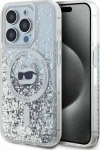 Karl Lagerfeld KLHMP13LLGCHSGH hardcase for iPhone 13 Pro/13 6.1" transparent Liquid Glitter Choupette