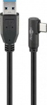 Wentronic Kabel USB Goobay USB-A - USB-C 0.5 m Czarny (JAB-4410949)