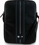 Pouch tablet BMW Torebka BMW BMTB10COMSCAKL 10'' Carbon Blue Stripes czarny/black