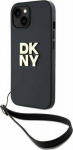 DKNY DKNY Wrist Strap Stock Logo - Case iPhone 15 / 14 / 13 (czarny)