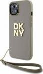 DKNY DKNY Wrist Strap Stock Logo - Case iPhone 15 Plus (beige)