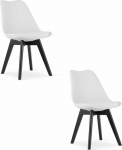 Leobert Krzesło MARK - White / black legs x 2